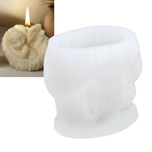 Silikon Angel Candle Mould, Harz-Gießform Heim Handwerk Aromatische Kerze Moulding für Bienenwachs Duft Kerzen Ton Seifen Harz Dekoration Silikon Angel Candle Mould, Harz-Gießform Heim Handwerk Aromatische Kerze Moulding für Bienenwachs Duft Kerzen Ton Seifen Harz Dekoration von HEEPDD