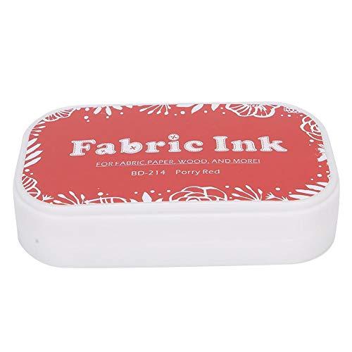 Stempelkissen, bunte Basteltintenstempelkissen für Stempel Papier Scrapbooking Holz Stoff[Dunkelrot]Stempelkissen von HEEPDD