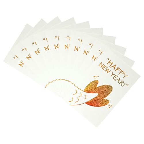 10 Stück 2024 Neujahrskarten Bronzing Cartoon Drache Grußkarte Segen für chinesische Frühlingsfest Postkarten Kinder 10 Stück 2024 Neujahrskarten Bronzing Cartoon Drache Grußkarte Segen für chinesische Frühlingsfest Postkarten Kinder von HEEZOU