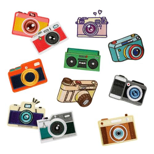 11 PCs Bunte Bestickte Pflaster Cartoon Kamera Nähflecken Eisen Auf Applique Nähe Cartoon Kamera Bestickter Eisen Farbenfrohe Nähen 11 PCs Bunte Bestickte Pflaster Cartoon Kamera Nähflecken Eisen Auf Applique Nähe Cartoon Kamera Bestickter Eisen Farbenfrohe Nähen von HEEZOU