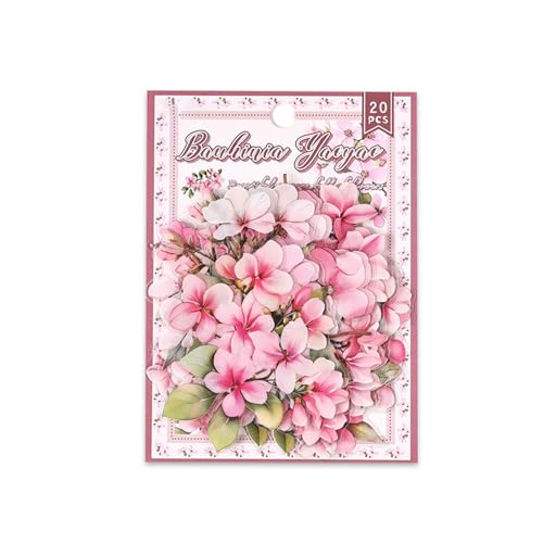 20pcs Pflanzenblatt Blumenaufkleber Wasserfeste Haustier Dekoration Für Scrapbooking Journal Phone Case Laptop Gitarre Kinder Sicher von HEEZOU