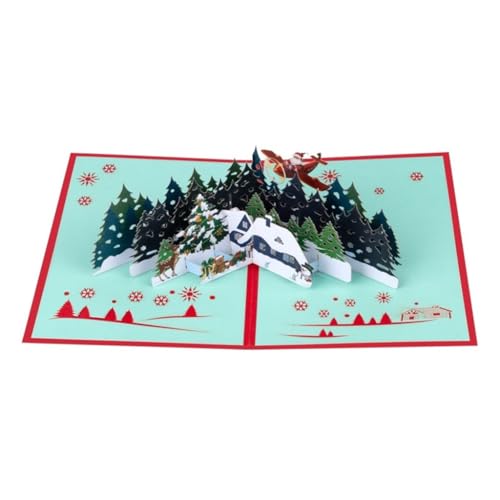 3D-Grußkarte mit weihnachtlichem Thema, Festival-Geschenke, Postkarte, handgefertigt, Feste, Dekoration für Feiertage, Feiern 3D-Grußkarte mit weihnachtlichem Thema, Festival-Geschenke, Postkarte, handgefertigt, Feste, Dekoration für Feiertage, Feiern von HEEZOU