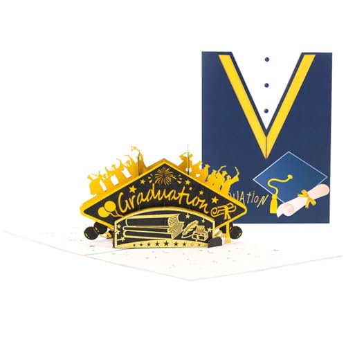 3D-Karte zum Schulabschluss, Glückwunschkarten, Postkarten für College, High School, Glückwünsche, Abschlussfeier 3D-Karte zum Schulabschluss, Glückwunschkarten, Postkarten für College, High School, Glückwünsche, Abschlussfeier von HEEZOU