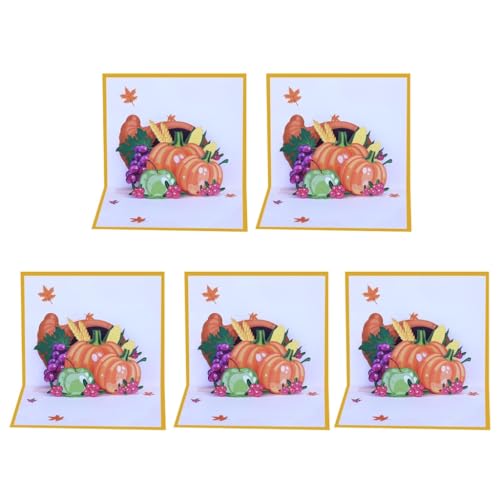 3D-Kürbis-Grußkarte für Thanksgiving, Festival, Urlaub, Papierkarten für Geburtstag, Hochzeit, Neujahr 3D-Kürbis-Grußkarte für Thanksgiving, Festival, Urlaub, Papierkarten für Geburtstag, Hochzeit, Neujahr von HEEZOU