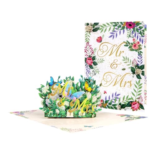 3D Popup Schmetterling und Blume Karte Handgemachte Grußkarte mit Umschlag zum Valentinstag Jahrestag für Frau 3D Popup Schmetterling und Blume Karte Handgemachte Grußkarte mit Umschlag zum Valentinstag Jahrestag für Frau von HEEZOU
