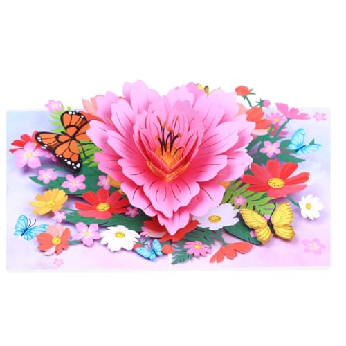 3D Schmetterling und Blume Papierkarte Elegante Grußkarte mit Umschlag Geburtstag Jahrestag Abschluss Karte für Paare 3D Schmetterling und Blume Papierkarte Elegante Grußkarte mit Umschlag Geburtstag Jahrestag Abschluss Karte für Paare von HEEZOU