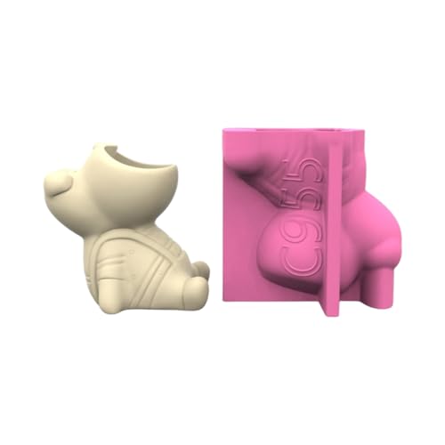 Cartoon-Tier-Blumentöpfe, Silikonform, Sukkulenten, Vase, Gießen, für die Herstellung von Harz, Epoxidharz, Handwerk, Stifthalter Cartoon-Tier-Blumentöpfe, Silikonform, Sukkulenten, Vase, Gießen, für die Herstellung von Harz, Epoxidharz, Handwerk, Stifthalter von HEEZOU