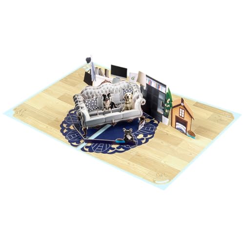 Exquisites Geburtstagskarte, 3D-Grußkarten mit Segensnachricht, einzigartige Hunde-Themenkarte inkl Exquisites Geburtstagskarte, 3D-Grußkarten mit Segensnachricht, einzigartige Hunde-Themenkarte inkl von HEEZOU
