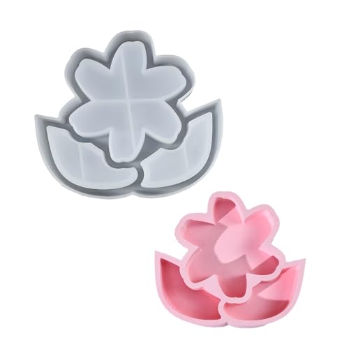 Flexible, stabile Silikon-Epoxidharz-Gussform, Blumenform, für Bastelarbeiten und Heimdekoration von HEEZOU