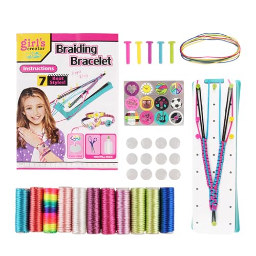 Freundschaftsarmbänder-Set, mehrfarbig, Freundschaftsarmbänder-Set, Schmuckherstellungswerkzeuge für sicheres Basteln Freundschaftsarmbänder-Set, mehrfarbig, Freundschaftsarmbänder-Set, Schmuckherstellungswerkzeuge für sicheres Basteln von HEEZOU