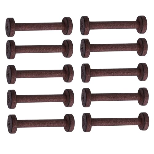 HEEZOU 10 Stück Holzfadenspulen Spulen Nähgarnspulen Spule für Nähgarnaufbewahrung Holzfaden Organizer Spule HEEZOU 10 Stück Holzfadenspulen Spulen Nähgarnspulen Spule für Nähgarnaufbewahrung Holzfaden Organizer Spule von HEEZOU