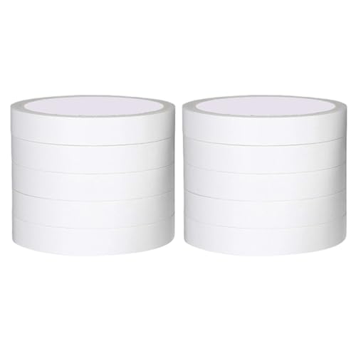 HEEZOU 10meter Mehrzweck Doppelseitiges Klebeband 10 Rollen Hochleistungs Montageband Für Kunsthandwerks Büro Heimdekoration Weißes Papier Doppelseitigseitig HEEZOU 10meter Mehrzweck Doppelseitiges Klebeband 10 Rollen Hochleistungs Montageband Für Kunsthandwerks Büro Heimdekoration Weißes Papier Doppelseitigseitig von HEEZOU