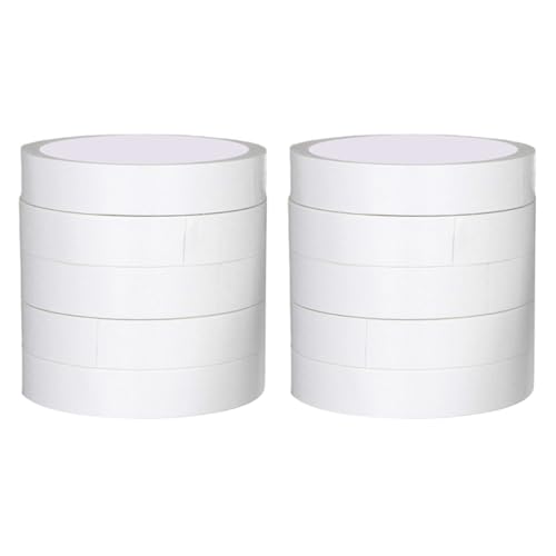 HEEZOU 10meter Mehrzweck Doppelseitiges Klebeband 10 Rollen Hochleistungs Montageband Für Kunsthandwerks Büro Heimdekoration Weißes Papier Doppelseitigseitig HEEZOU 10meter Mehrzweck Doppelseitiges Klebeband 10 Rollen Hochleistungs Montageband Für Kunsthandwerks Büro Heimdekoration Weißes Papier Doppelseitigseitig von HEEZOU