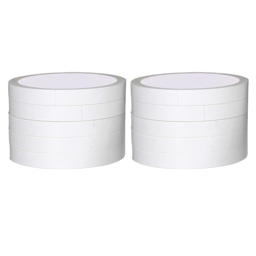 HEEZOU 10meter Mehrzweck Doppelseitiges Klebeband 10 Rollen Hochleistungs Montageband Für Kunsthandwerks Büro Heimdekoration Weißes Papier Doppelseitigseitig HEEZOU 10meter Mehrzweck Doppelseitiges Klebeband 10 Rollen Hochleistungs Montageband Für Kunsthandwerks Büro Heimdekoration Weißes Papier Doppelseitigseitig von HEEZOU