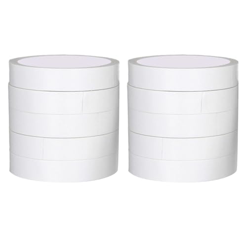 HEEZOU 10meter Mehrzweck Doppelseitiges Klebeband 10 Rollen Hochleistungs Montageband Für Kunsthandwerks Büro Heimdekoration Weißes Papier Doppelseitigseitig HEEZOU 10meter Mehrzweck Doppelseitiges Klebeband 10 Rollen Hochleistungs Montageband Für Kunsthandwerks Büro Heimdekoration Weißes Papier Doppelseitigseitig von HEEZOU