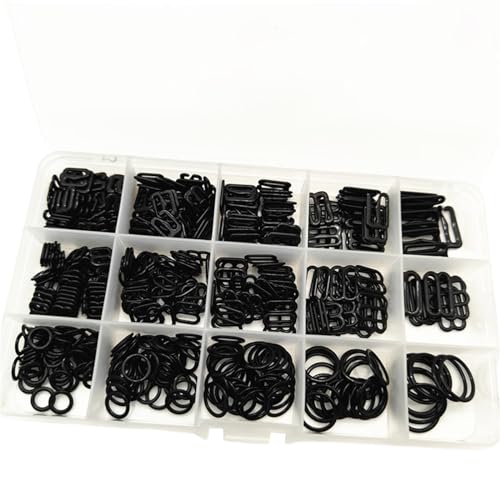 HEEZOU 450 Stück BH-Schnallen, Dessous-Anpassung, Schiebe-Clip-Verschlüsse, Haken für Dessous, Badeanzug HEEZOU 450 Stück BH-Schnallen, Dessous-Anpassung, Schiebe-Clip-Verschlüsse, Haken für Dessous, Badeanzug von HEEZOU