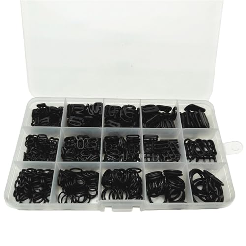 HEEZOU 450 Stück BH-Schnallen, Dessous-Anpassung, Schiebe-Clip-Verschlüsse, Haken für Dessous, Badeanzug HEEZOU 450 Stück BH-Schnallen, Dessous-Anpassung, Schiebe-Clip-Verschlüsse, Haken für Dessous, Badeanzug von HEEZOU