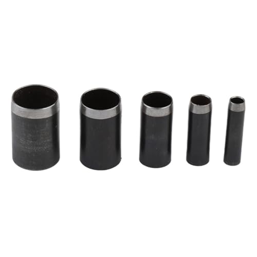 HEEZOU 5-teiliges Stanzwerkzeug-Set für Lederarbeiten, runde Löcher, für Ledergürtel, Uhrenarmbänder, Ösen, Metall, Leder, Stanzwerkzeug HEEZOU 5-teiliges Stanzwerkzeug-Set für Lederarbeiten, runde Löcher, für Ledergürtel, Uhrenarmbänder, Ösen, Metall, Leder, Stanzwerkzeug von HEEZOU