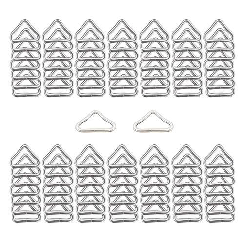 HEEZOU Dreieckige Ringe aus Eisen, 3,8 cm, für Gürteltasche, Gurt, Reparatur, Reparatur, Trampolin-Reparatur, 100 Stück HEEZOU Dreieckige Ringe aus Eisen, 3,8 cm, für Gürteltasche, Gurt, Reparatur, Reparatur, Trampolin-Reparatur, 100 Stück von HEEZOU