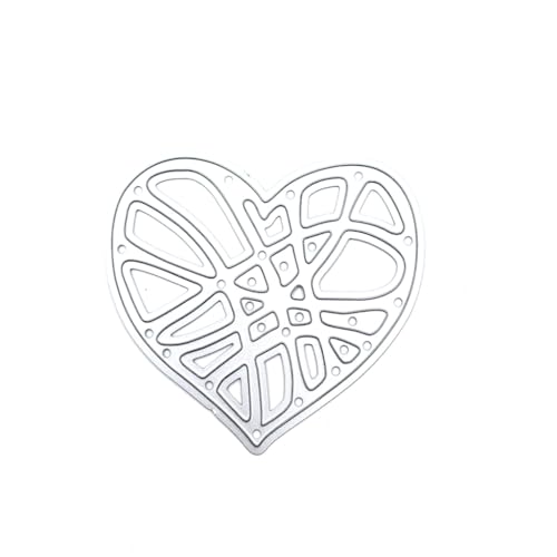 HEEZOU Metall-Stanzformen für Hochzeiten, Herzform, Schablonen für Kartenherstellung, Scrapbooking, Prägepapier-Dekorationen HEEZOU Metall-Stanzformen für Hochzeiten, Herzform, Schablonen für Kartenherstellung, Scrapbooking, Prägepapier-Dekorationen von HEEZOU