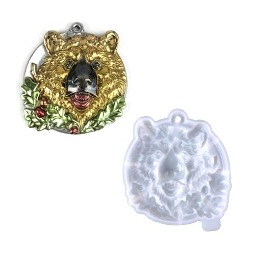 HEEZOU Silikonharz-Form für Schlüsselanhänger, Anhänger, Cartoon-Bärenköpfe, Epoxidharz-Form für Bastelzubehör HEEZOU Silikonharz-Form für Schlüsselanhänger, Anhänger, Cartoon-Bärenköpfe, Epoxidharz-Form für Bastelzubehör von HEEZOU
