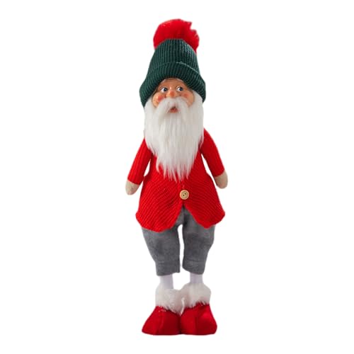 HEEZOU Weihnachtsmann/Schneemann/Hirschfigur, Heimdekoration, stehende Puppen, Fenster, Dekoration, handgefertigt, für drinnen und draußen HEEZOU Weihnachtsmann/Schneemann/Hirschfigur, Heimdekoration, stehende Puppen, Fenster, Dekoration, handgefertigt, für drinnen und draußen von HEEZOU