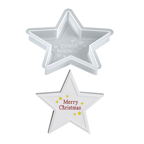 Mehrzweck Silikon Handwerksform Mold Schimmelpilze Textur Perfekt Für Die Erstellung Von Weihnachtskerzen Badetonkunst Urlaub Kerzenform Sternstern Rentier von HEEZOU