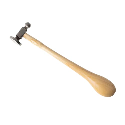 Metall-Schmuckherstellungshammer, kleiner Eisenkopf-Hammer mit ergonomischem Holzgriff, multifunktionales Zubehör, Handwerkzeug Metall-Schmuckherstellungshammer, kleiner Eisenkopf-Hammer mit ergonomischem Holzgriff, multifunktionales Zubehör, Handwerkzeug von HEEZOU