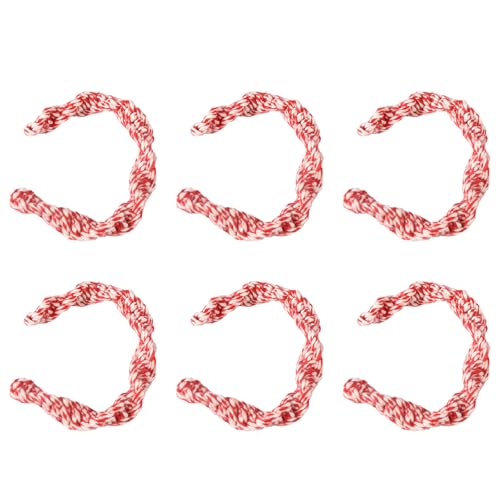 Raffhalter aus natürlichem Baumwollseil, mit flexiblen Vorhanghalter-Clips, 6 Stück, für Zuhause, Vorhangzubehör, Dekoration Raffhalter aus natürlichem Baumwollseil, mit flexiblen Vorhanghalter-Clips, 6 Stück, für Zuhause, Vorhangzubehör, Dekoration von HEEZOU