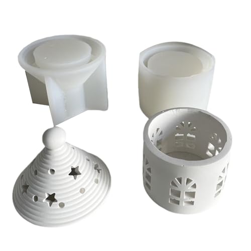 Set Von 2 Mongolischen Jurten Decors Schimmel Detaillierte Silikonformen Für Sternenbezüge Mongolische Jurte Schöpfung von HEEZOU