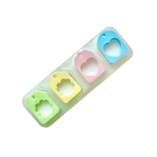 Set Von 4 Eleganten Anhänger Silikonformen Für Epoxidharzhänge Ornament Gussformen Für Schmuck Und Schlüsselanhänger von HEEZOU