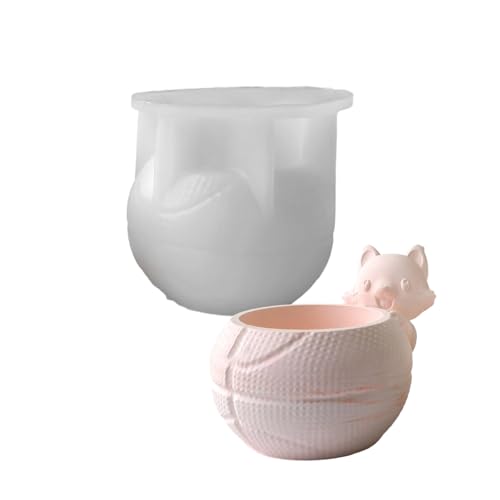 Tierdesigns Silikonpflanzerform Für Handgefertigtes Harzbetonbeton Dekorationblatt Silikonform Für Harzgeschenke Und Dekoration von HEEZOU