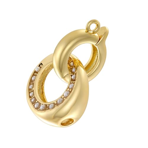 Verschluss mit kubischem Zirkonia, vielseitiger Kürzer für Halsketten und Armbänder, Schmuckherstellung, tragbares Zubehör Verschluss mit kubischem Zirkonia, vielseitiger Kürzer für Halsketten und Armbänder, Schmuckherstellung, tragbares Zubehör von HEEZOU