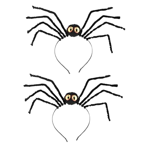 2 Artikel Spinnen Netz Haarreifen, Spinnen Stirnband für Hexen Kostüm, Kopfschmuck Haarschmuck für Halloween, Fasching & Karneval Party, Halloween Deko Accessoire für Kinder, Erwachsene, Damen & Herre 2 Artikel Spinnen Netz Haarreifen, Spinnen Stirnband für Hexen Kostüm, Kopfschmuck Haarschmuck für Halloween, Fasching & Karneval Party, Halloween Deko Accessoire für Kinder, Erwachsene, Damen & Herre von HEFEI XUJIE DIANPU
