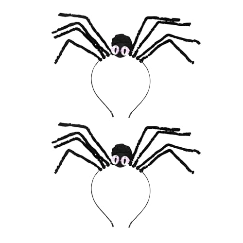 2 Artikel Spinnen Netz Haarreifen, Spinnen Stirnband für Hexen Kostüm, Kopfschmuck Haarschmuck für Halloween, Fasching & Karneval Party, Halloween Deko Accessoire für Kinder, Erwachsene, Damen & Herre 2 Artikel Spinnen Netz Haarreifen, Spinnen Stirnband für Hexen Kostüm, Kopfschmuck Haarschmuck für Halloween, Fasching & Karneval Party, Halloween Deko Accessoire für Kinder, Erwachsene, Damen & Herre von HEFEI XUJIE DIANPU