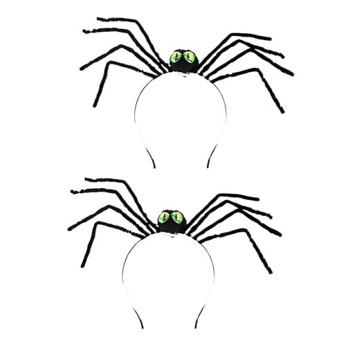 2 Artikel Spinnen Netz Haarreifen, Spinnen Stirnband für Hexen Kostüm, Kopfschmuck Haarschmuck für Halloween, Fasching & Karneval Party, Halloween Deko Accessoire für Kinder, Erwachsene, Damen & Herre 2 Artikel Spinnen Netz Haarreifen, Spinnen Stirnband für Hexen Kostüm, Kopfschmuck Haarschmuck für Halloween, Fasching & Karneval Party, Halloween Deko Accessoire für Kinder, Erwachsene, Damen & Herre von HEFEI XUJIE DIANPU