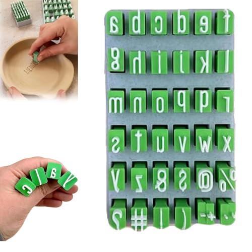 HEFEI XUJIE DIANPU Alphabet Tonstempel Set, Ton Stempel Set, Keramik Werkzeuge Ton Werkzeug, Buchstaben Stempel für Ton und Keramik, Töpferwerkzeug Töpferstempel für Kunst und Handwerk HEFEI XUJIE DIANPU Alphabet Tonstempel Set, Ton Stempel Set, Keramik Werkzeuge Ton Werkzeug, Buchstaben Stempel für Ton und Keramik, Töpferwerkzeug Töpferstempel für Kunst und Handwerk von HEFEI XUJIE DIANPU
