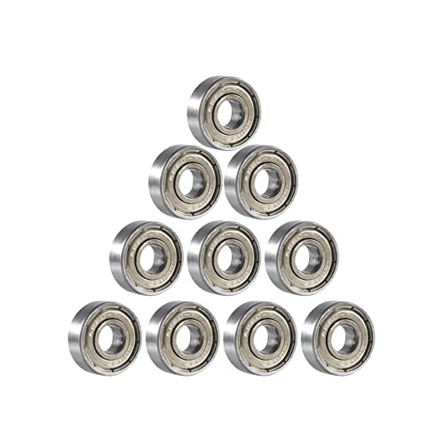 10er-Pack 608ZZ-Kugellager – Kohlenstoffstahl, doppelt geschirmt, ABEC-7, 8 x 22 x 7 mm for reibungslose Leistung von HEHEH
