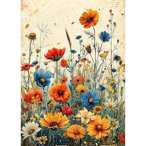 HEIBAGO 5D Diamond Painting, Blume Full Drill Diamant Painting Sets Für Erwachsene Anfänger, DIY Cross Embroidery Diamant Kunst Landschaft Diamond Art Bilder Für Home Wand Dekor 30 * 40cm HEIBAGO 5D Diamond Painting, Blume Full Drill Diamant Painting Sets Für Erwachsene Anfänger, DIY Cross Embroidery Diamant Kunst Landschaft Diamond Art Bilder Für Home Wand Dekor 30 * 40cm von HEIBAGO