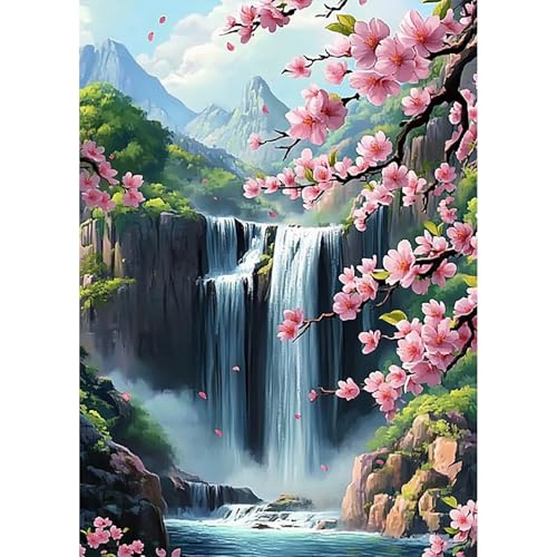 HEIBAGO 5D Diamond Painting Für Erwachsene, Pfirsichblüte Rhinestone Embroidery Diamant Painting Set, DIY Full Drill Diamant Malerei Kits Berge Diamond Art Bilder Für Anfänger, Home Dekor 30 * 40cm HEIBAGO 5D Diamond Painting Für Erwachsene, Pfirsichblüte Rhinestone Embroidery Diamant Painting Set, DIY Full Drill Diamant Malerei Kits Berge Diamond Art Bilder Für Anfänger, Home Dekor 30 * 40cm von HEIBAGO