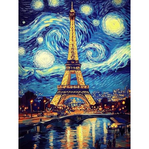 HEIBAGO 5D Diamond Painting Für Erwachsene, Sternenhimmel Rhinestone Embroidery Diamant Painting Set, DIY Full Drill Diamant Malerei Kits Eiffelturm Diamond Art Bilder Für Home Dekor 30 * 40cm HEIBAGO 5D Diamond Painting Für Erwachsene, Sternenhimmel Rhinestone Embroidery Diamant Painting Set, DIY Full Drill Diamant Malerei Kits Eiffelturm Diamond Art Bilder Für Home Dekor 30 * 40cm von HEIBAGO