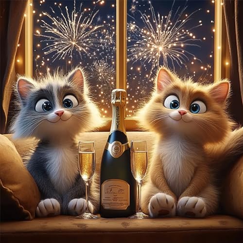 HEIBAGO 5D Diamond Painting Tier, Katze Full Drill Diamant Painting Sets Für Erwachsene Anfänger, DIY Cross Embroidery Diamant Kunst Feuerwerk Diamond Art Bilder Für Home Wand Dekor 30 * 30cm HEIBAGO 5D Diamond Painting Tier, Katze Full Drill Diamant Painting Sets Für Erwachsene Anfänger, DIY Cross Embroidery Diamant Kunst Feuerwerk Diamond Art Bilder Für Home Wand Dekor 30 * 30cm von HEIBAGO
