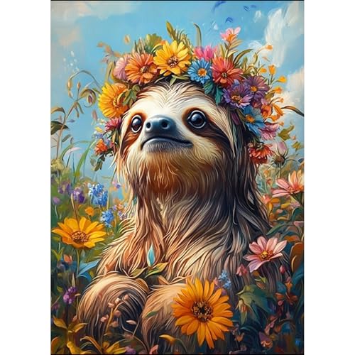 HEIBAGO 5D Faul Diamond Painting, Tier Full Drill Diamant Painting Sets Für Erwachsene Anfänger, DIY Cross Embroidery Diamant Kunst Blumen Diamond Art Bilder Für Home Wand Dekor 30 * 40cm HEIBAGO 5D Faul Diamond Painting, Tier Full Drill Diamant Painting Sets Für Erwachsene Anfänger, DIY Cross Embroidery Diamant Kunst Blumen Diamond Art Bilder Für Home Wand Dekor 30 * 40cm von HEIBAGO