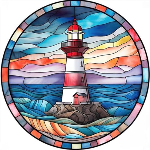 HEIBAGO 5D Leuchtturm Diamond Painting, Glasblumen Full Drill Diamant Painting Sets Für Erwachsene Anfänger, DIY Cross Embroidery Diamant Kunst Landschaft Diamond Art Bilder Für Home Dekor 30 * 30cm HEIBAGO 5D Leuchtturm Diamond Painting, Glasblumen Full Drill Diamant Painting Sets Für Erwachsene Anfänger, DIY Cross Embroidery Diamant Kunst Landschaft Diamond Art Bilder Für Home Dekor 30 * 30cm von HEIBAGO