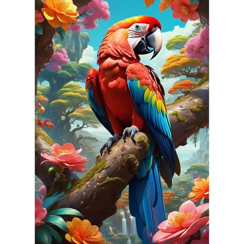 HEIBAGO 5D Tier Diamond Painting Für Erwachsene, Papagei Rhinestone Embroidery Diamant Painting Set, DIY Full Drill Diamant Malerei Kits Blume Diamond Art Bilder Für Anfänger, Home Dekor 30 * 40cm HEIBAGO 5D Tier Diamond Painting Für Erwachsene, Papagei Rhinestone Embroidery Diamant Painting Set, DIY Full Drill Diamant Malerei Kits Blume Diamond Art Bilder Für Anfänger, Home Dekor 30 * 40cm von HEIBAGO