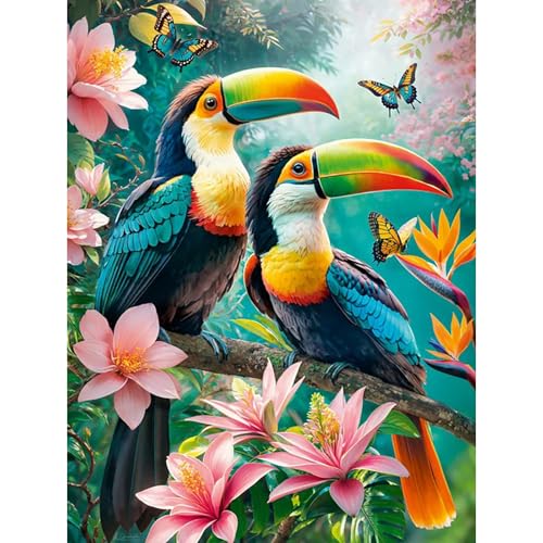 HEIBAGO 5D Tiere Diamond Painting Für Erwachsene, Vögel Rhinestone Embroidery Diamant Painting Set, DIY Full Drill Diamant Malerei Kits Blumen Diamond Art Bilder Für Home Dekor 30 * 40cm HEIBAGO 5D Tiere Diamond Painting Für Erwachsene, Vögel Rhinestone Embroidery Diamant Painting Set, DIY Full Drill Diamant Malerei Kits Blumen Diamond Art Bilder Für Home Dekor 30 * 40cm von HEIBAGO