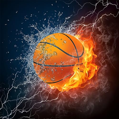HEIBAGO Diamond Painting Für Anfänger, 5D Basketball Full Drill Diamant Painting Erwachsene, DIY Cross Embroidery Diamant Kunst Sets Diamond Art Bilder Für Wanddekor 30 * 30cm HEIBAGO Diamond Painting Für Anfänger, 5D Basketball Full Drill Diamant Painting Erwachsene, DIY Cross Embroidery Diamant Kunst Sets Diamond Art Bilder Für Wanddekor 30 * 30cm von HEIBAGO