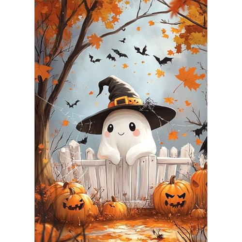 HEIBAGO Halloween Diamond Painting Für Anfänger, 5D Gespenst Full Drill Diamant Painting Erwachsene, DIY Cross Embroidery Diamant Kunst Sets Kürbis Diamond Art Bilder Für Wanddekor 30 * 40cm HEIBAGO Halloween Diamond Painting Für Anfänger, 5D Gespenst Full Drill Diamant Painting Erwachsene, DIY Cross Embroidery Diamant Kunst Sets Kürbis Diamond Art Bilder Für Wanddekor 30 * 40cm von HEIBAGO