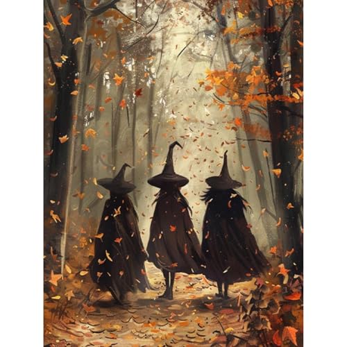 HEIBAGO Halloween Malen nach Zahlen für Erwachsene, DIY Hexe Malen nach Zahlen Bausätze für Anfänger, Malen nach Zahlen Bausätze Ölfarbe nach Zahlen Kunsthandwerk Bilder für Wanddekor,30X40cm HEIBAGO Halloween Malen nach Zahlen für Erwachsene, DIY Hexe Malen nach Zahlen Bausätze für Anfänger, Malen nach Zahlen Bausätze Ölfarbe nach Zahlen Kunsthandwerk Bilder für Wanddekor,30X40cm von HEIBAGO