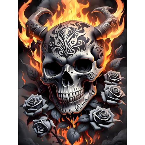HEIBAGO Halloween Malen nach Zahlen für Erwachsene, Halloween Skelett Ölmalerei Malen nach Zahlen Kits für Anfänger, DIY Malen nach Zahlen Leinwand Kunstbilder für Wanddekor,30X40cm HEIBAGO Halloween Malen nach Zahlen für Erwachsene, Halloween Skelett Ölmalerei Malen nach Zahlen Kits für Anfänger, DIY Malen nach Zahlen Leinwand Kunstbilder für Wanddekor,30X40cm von HEIBAGO